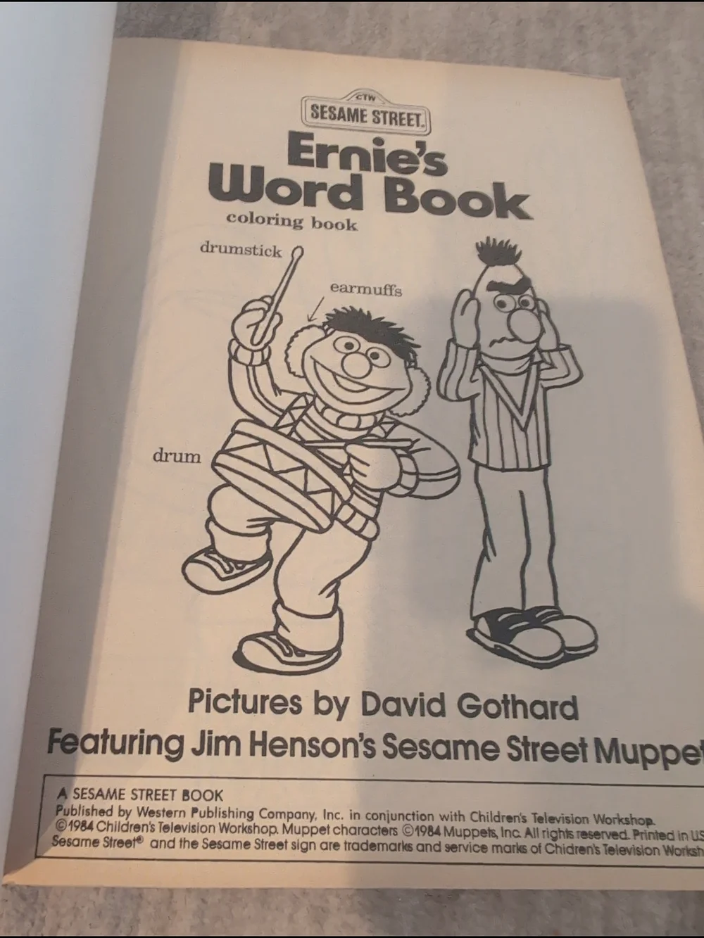 Sesame Street minor yellowing